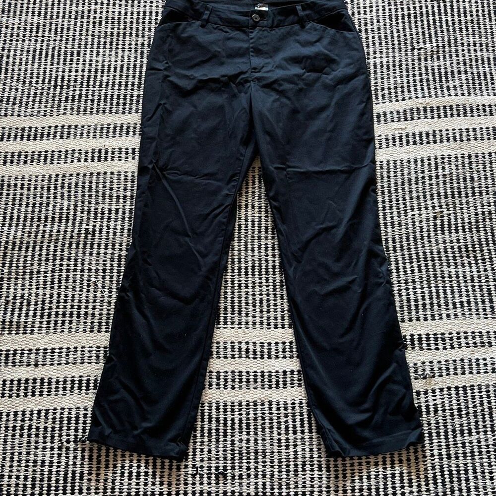 Lee Womens Size 12 Wrinkle Free Navy Blue casual pants